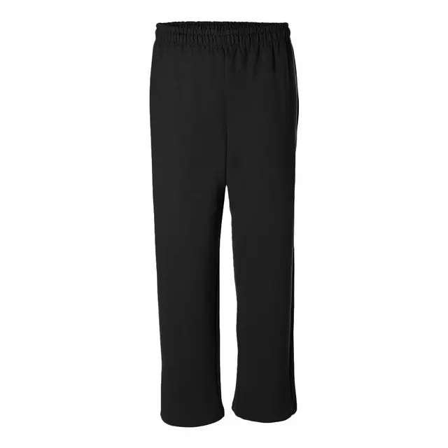 Gildan Heavy Blend™ Open Bottom Sweatpant Black Front