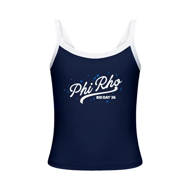 Phi Sigma Rho Flowing Script Bid Day Tank 2