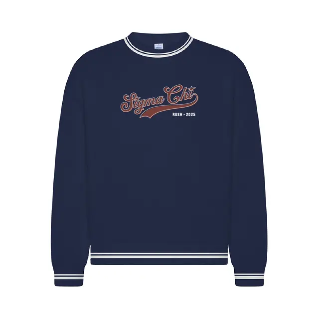 Sigma Chi Script Star Rush Crewneck 2