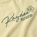 Kappa Delta Script Text with Shamrock Big Little Reveal Tank