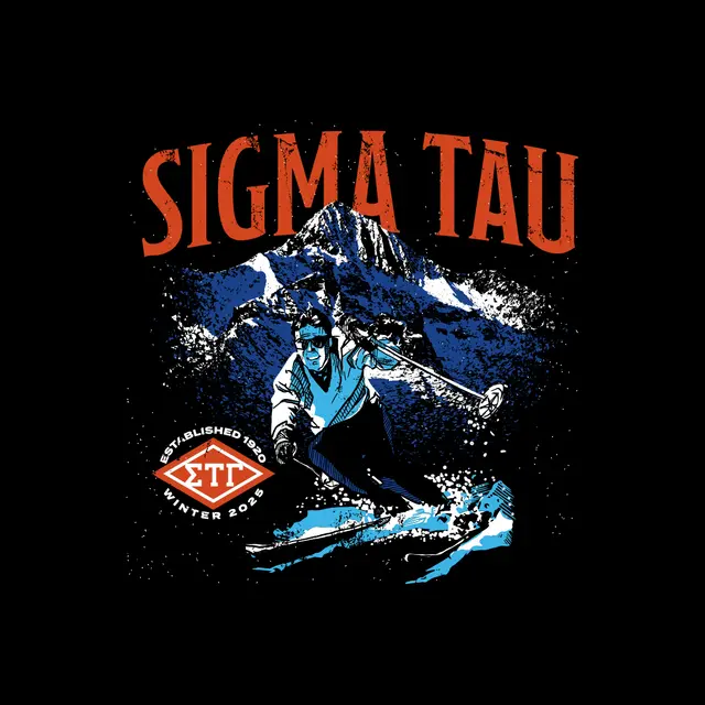 Sigma Tau Gamma Skier and Mountain PR Sweater