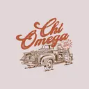 Chi Omega Vintage Truck Illustration PR Shirt
