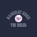 Delta Delta Delta Baseball Graphic Game Day Hoodie