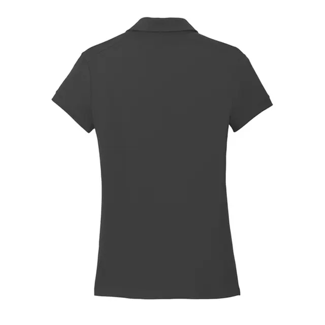 Women's Dri-FIT Solid Icon Pique Modern Fit Polo Black Back
