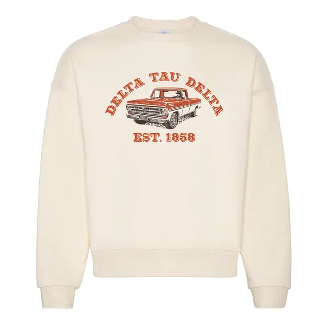 Delta Tau Delta Vintage Truck Graphic PR Crewneck 2