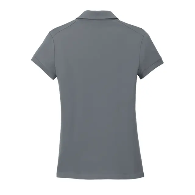 Women's Dri-FIT Solid Icon Pique Modern Fit Polo Dark Grey Back