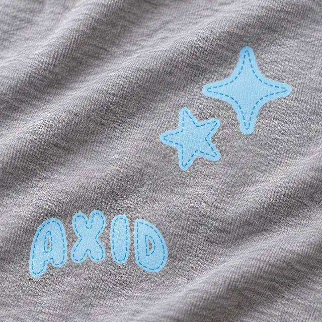 Alpha Xi Delta Stacked Text and Star Graphic PR Hoodie