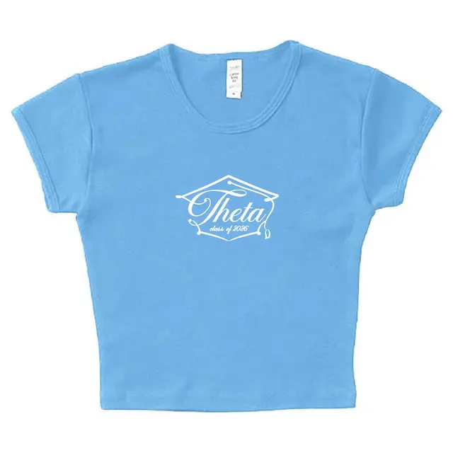 Kappa Alpha Theta Script Text Graduation Shirt 2