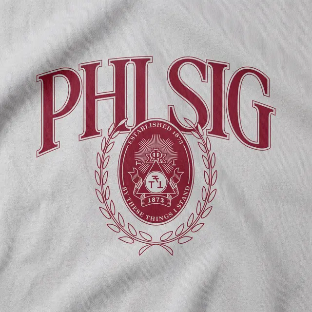 Phi Sigma Kappa Block Lettering Emblem PR Sweater