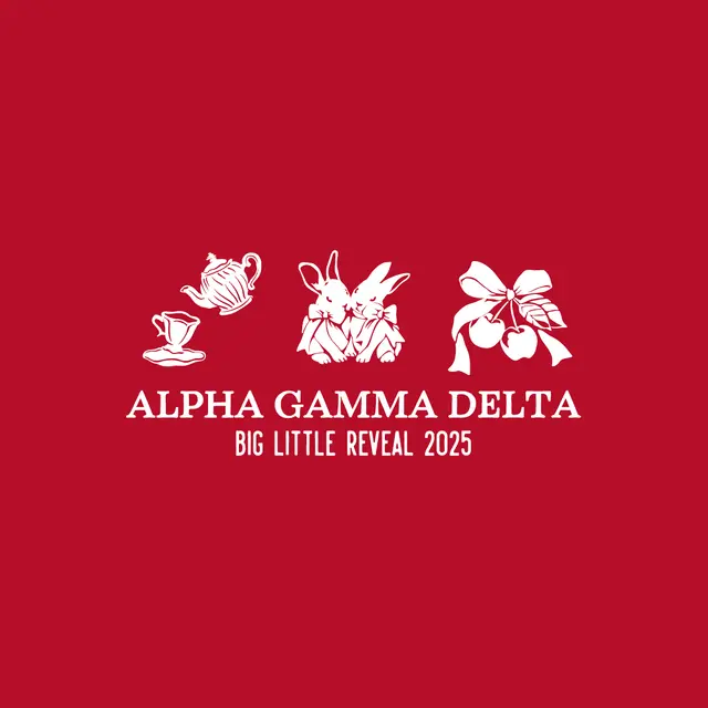 Alpha Gamma Delta Cute Bunnies Big Little Reveal Shirt