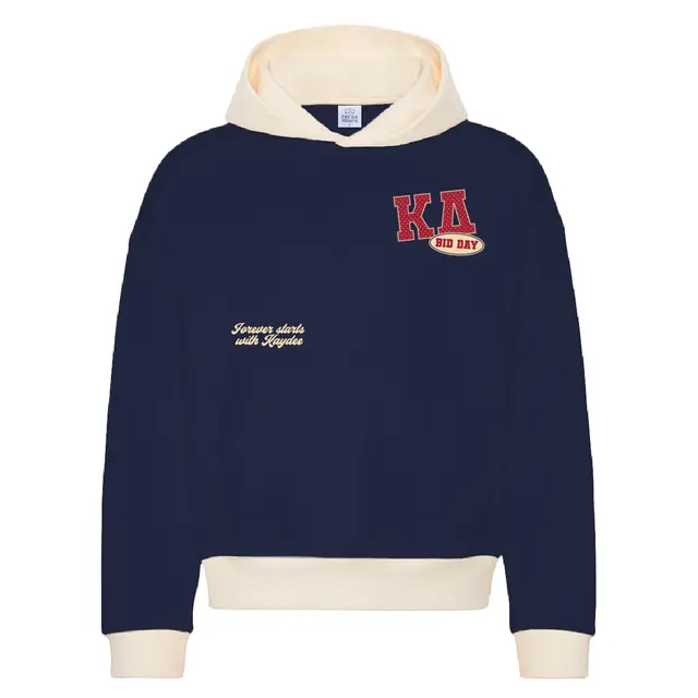 Kappa Delta Block Lettering Bid Day Hoodie 2