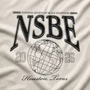 National Society of Black Engineers Outlined Globe Text PR Shirt