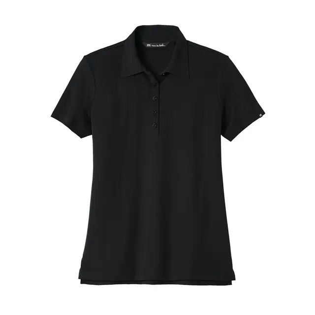 Travis Mathew Ladies Oceanside Solid Polo tm1ww001 Black Front
