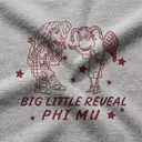 Phi Mu Hand Drawn Characters Big Little Reveal Shirt