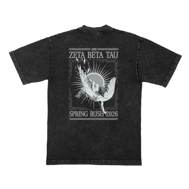 Zeta Beta Tau Angel Wings Rush Shirt 2