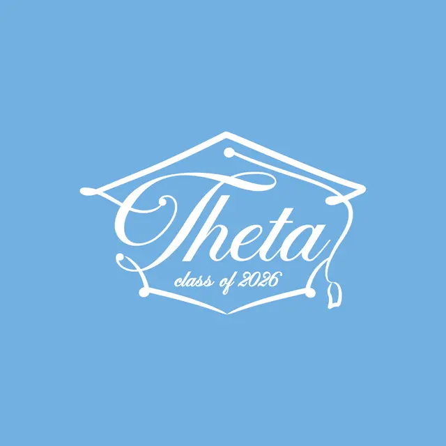 Kappa Alpha Theta Script Text Graduation Shirt