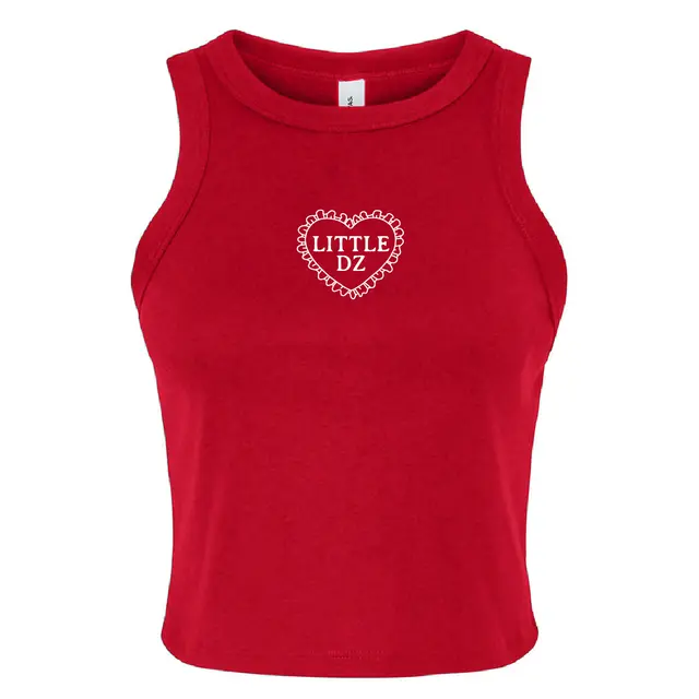 Delta Zeta Heart Outline Big Little Reveal Tank 2
