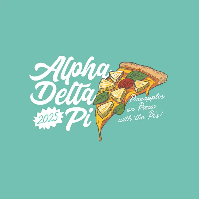 Alpha Delta Pi Pineapple Pizza Philanthropy Shirt