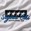 Sigma Chi Star Pattern Script PR Hoodie