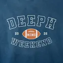 Delta Phi Epsilon Block Lettering Football Parent's Weekend Hoodie