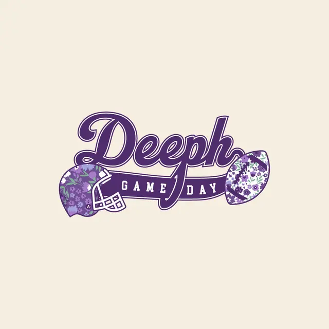 Delta Phi Epsilon Floral Helmet Game Day Hoodie