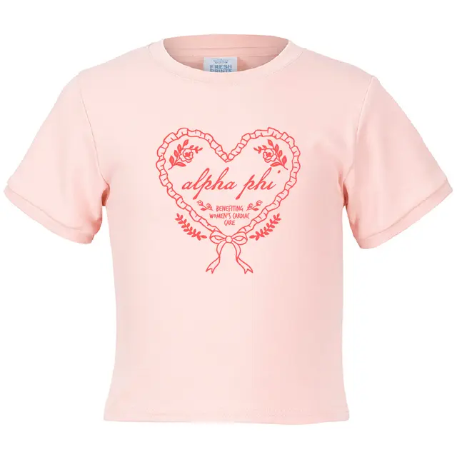 Alpha Phi Ruffled Heart Philanthropy Shirt 2