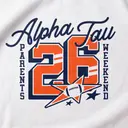 Alpha Sigma Tau Hand Drawn Lettering Parent's Weekend Crewneck