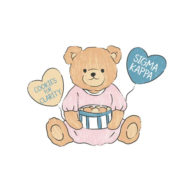 Sigma Kappa Teddy Bear Balloons Philanthropy Crewneck
