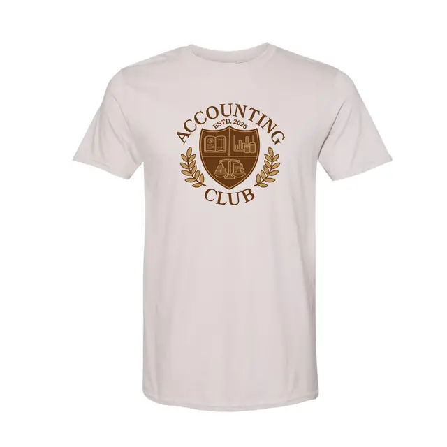 Accounting Club Crest Illustration PR Shirt 2