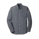 Port Authority SuperPro Oxford Shirt Black Front