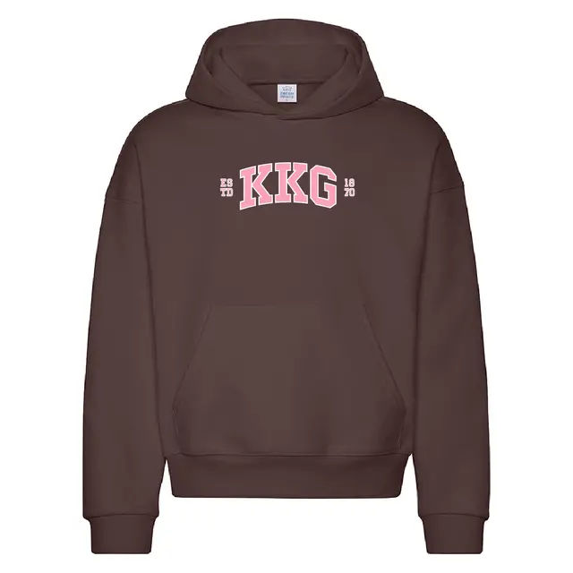 Kappa Kappa Gamma Bold Pink Text PR Hoodie 2