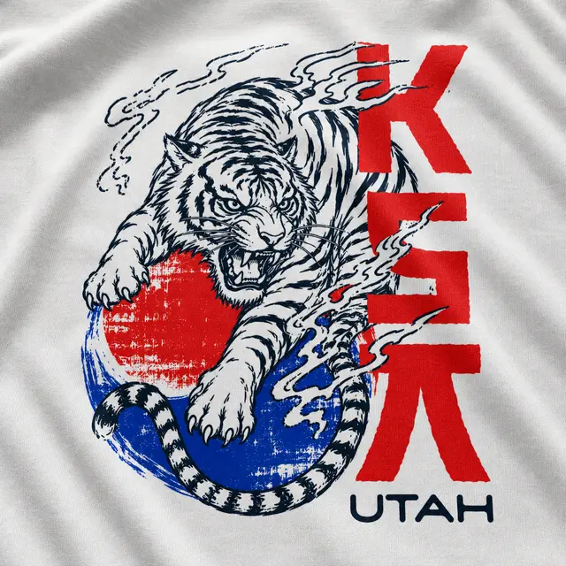 Korean Student Association Fierce Tiger Graphic PR Shirt