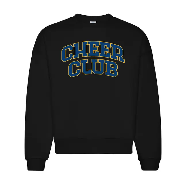 Cheer Club Arched Block Lettering PR Crewneck 2