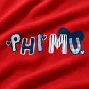 Phi Mu Playful Lettering Heart Graphic PR Hoodie