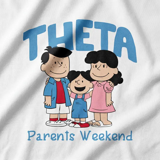 Kappa Alpha Theta Family Illustration Parents Weekend Crewneck