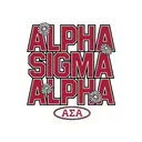 Alpha Sigma Alpha Bold Lettering with Daisies PR Hoodie