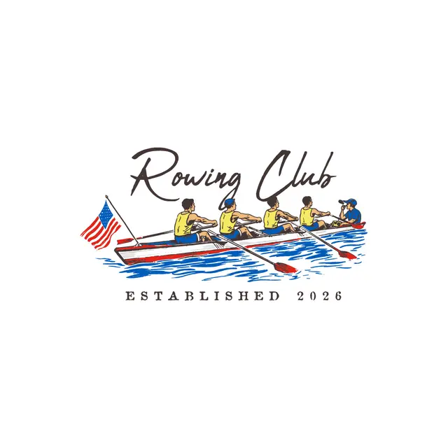 Rowing Club Vintage Rowers Graphic PR Shirt