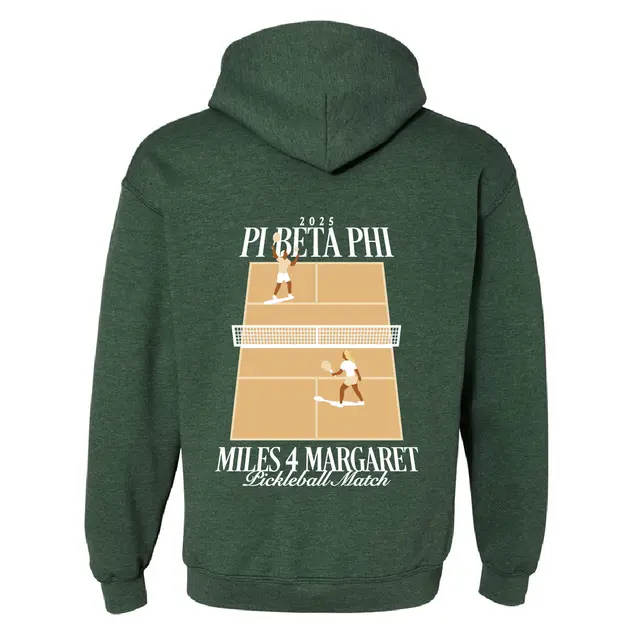 Pi Beta Phi Pickleball Court Philanthropy Hoodie 2