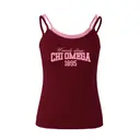 Chi Omega Distressed Script and Block Texts PR Tank 2