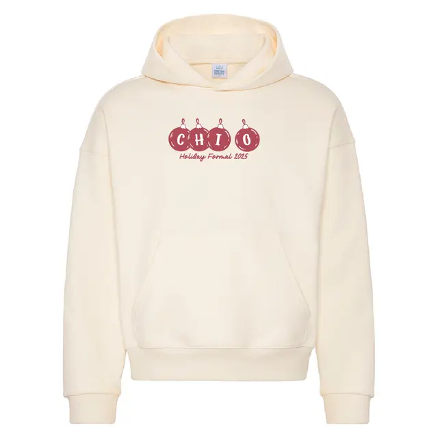 Chi Omega Ornament Text Holiday Formal Hoodie 2