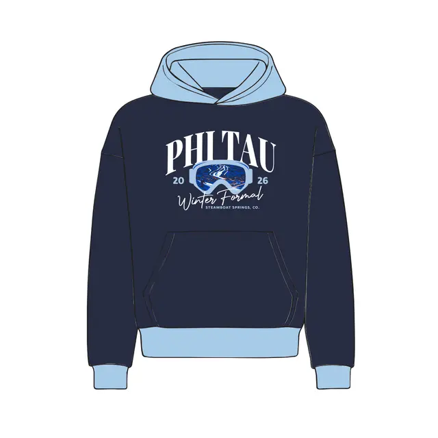 Phi Kappa Tau Mountain Ski Goggles Winter Formal Hoodie 2