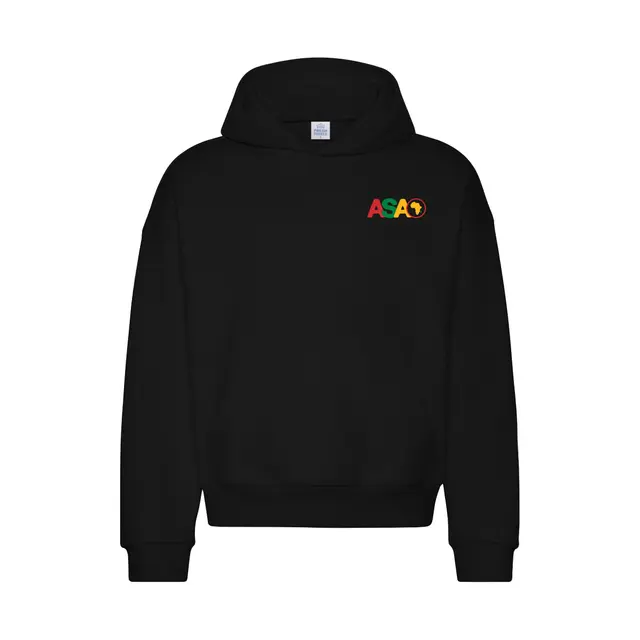 African Student Association Bold Color Block Text PR Hoodie 2