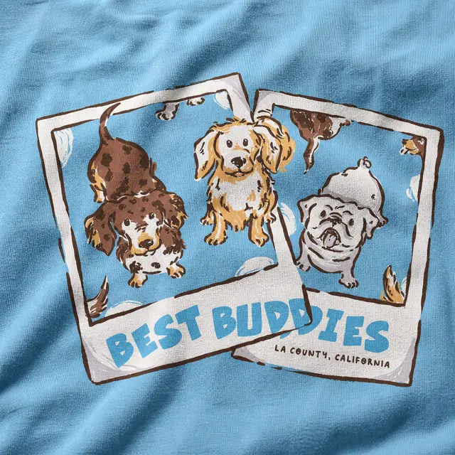 Best Buddies Playful Dog Illustration PR Shirt