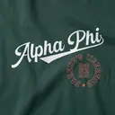 Alpha Phi Flowing Script Parents Weekend Sweater