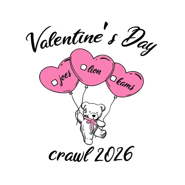 Sigma Nu Valentine's Day Teddy and Heart Balloons PR Shirt