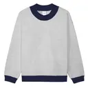 Fresh Prints FP123 Denver Heavyweight Color Block Mock Neck Ash Grey Navy mto Front