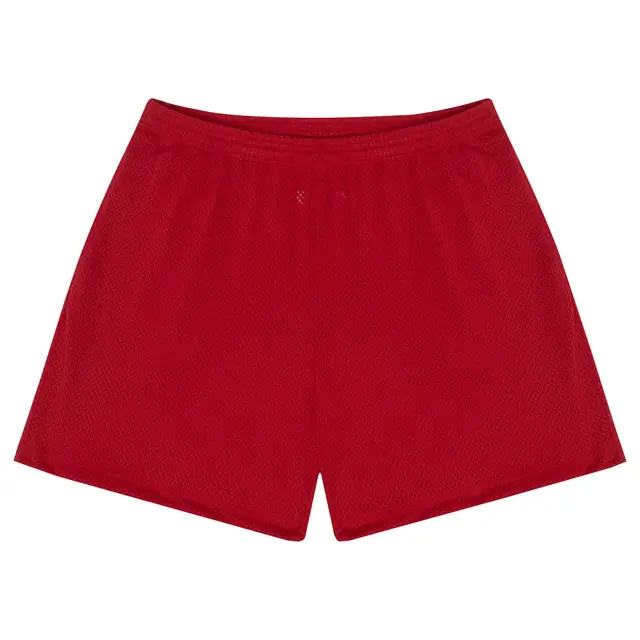 Los Angeles Apparel Pro Mesh Gym Shorts prm442 Red Front