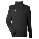 Under Armour Men's Command Quarter-Zip 1360712 Black Wht 001 Front