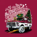 Phi Kappa Tau Santa Truck Holidays Hoodie