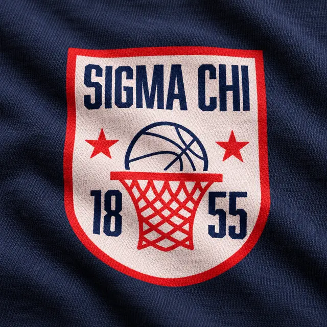 Sigma Chi Basketball Illustration PR Crewneck